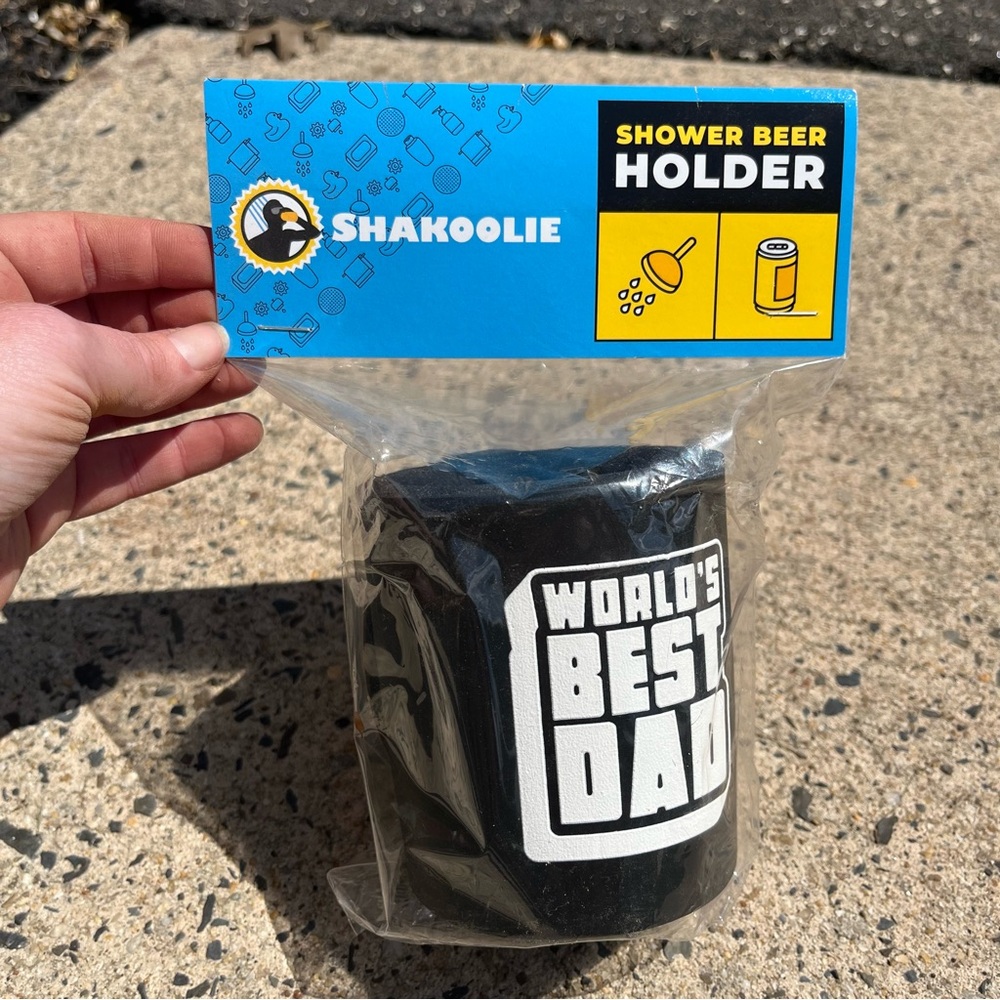 World’s Best Dad Shakoolie Shower Beer Koozie NEW